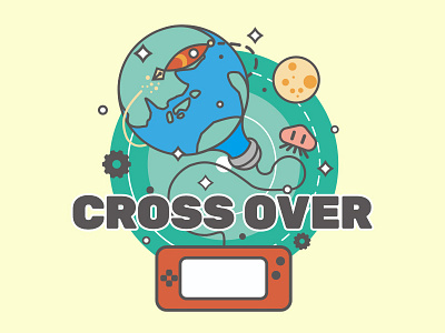 Crossover Logo game illustration logo