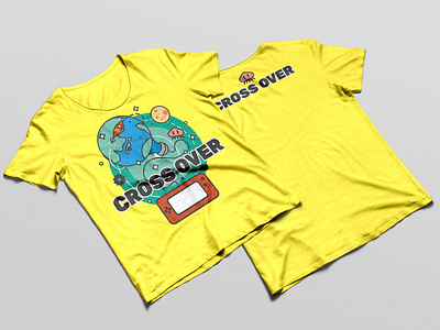 Cross Over Game Jam T-shirts branding game jam logo t shirts
