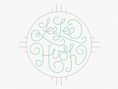 LeeLee Hush Wedding lettering newmexico wedding