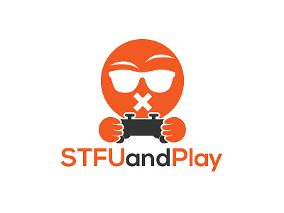 Logo for STFUandPlay ai brand cartoon design illustrator logo