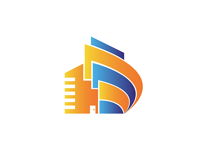 Logo for the building company abstract ai brand design estate illustrator logo