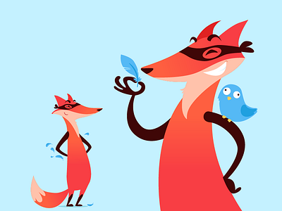 Fox character design animal character design fox mobile twitter