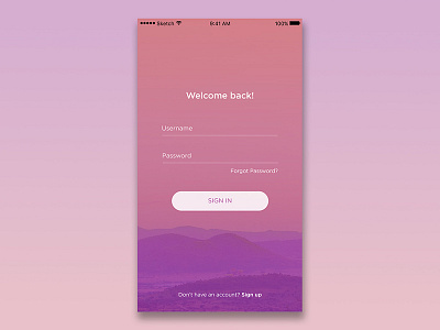 Daily UI #001 - Sign Up 001 dailyui form interface login signin signup ui
