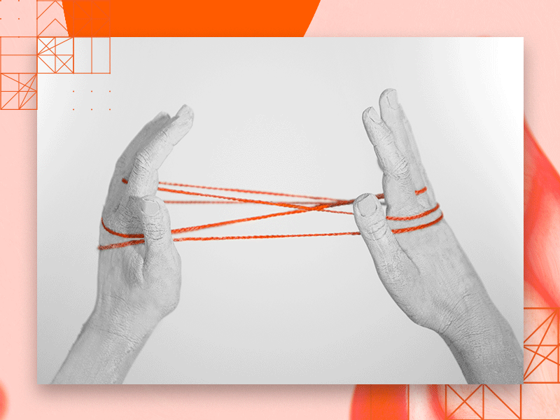 Conceptual images campaign concept connect create minimal orange photography white