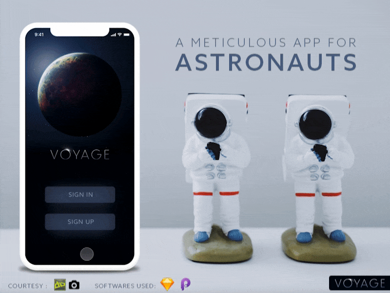 Voyage Sign up Screen 001 astronauts daily elonmusk fantasy spacedreamers unrealistic voyage