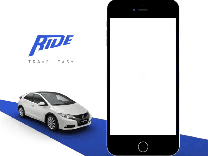 Ride-Car Rental App adobexd car rent car rental car rental ui madewithadobexd. xdautoanimate