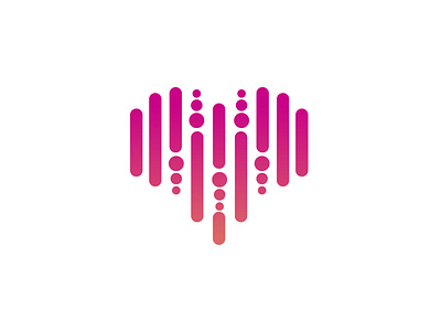 Big Data Heart // Logo Design big data bigdata heart icon illustrator logo simple vector