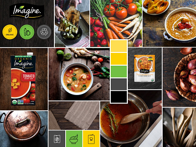 ImagineFood's Moodboard conept cooking design food illustrations kitchen moodboard photography soup ui vegetables visual
