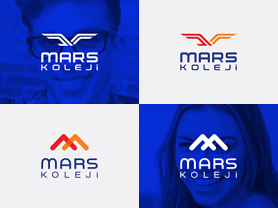 MARS School Logo PART-2 brand design branding design flat icon identity logo logo design logodesign logos logotype minimal type
