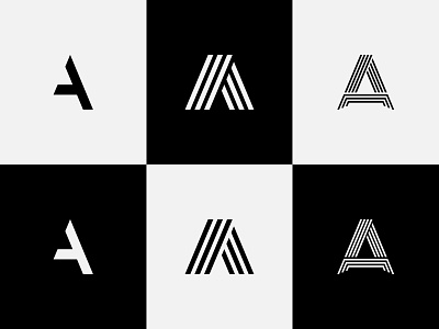 Letter "A" branding design flat icon icon app identity logo logo alphabet logo design logotype minimal type
