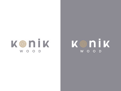 Konik (Conic) Wood branding design flat graphic icon identity logo logotype minimal vector website