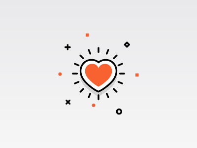 Heart Icon heart icon illustration insurance life line vector