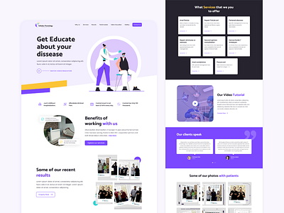 Medical Clinic - Website Landing Page Redesign clinic conssultant design doctor doctors healthcare hospital landing page medical medical clinic landing page minimal ui design uiux webapp website