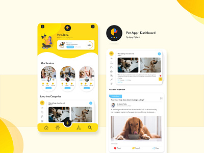 Pet App - Dashboard Concept