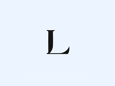 Letter l logo letter letter design