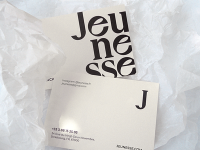 JEUNESSE Postcard branding collateral design identity design logo logotype postcard skincare logo skincare packaging