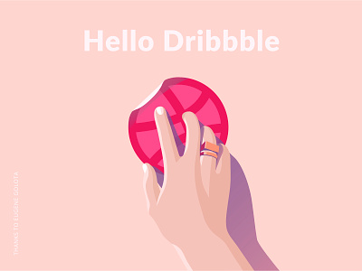 Hello Dribbble! debut debut pastel debutshot firstshot hands hands illustration illustration pastel