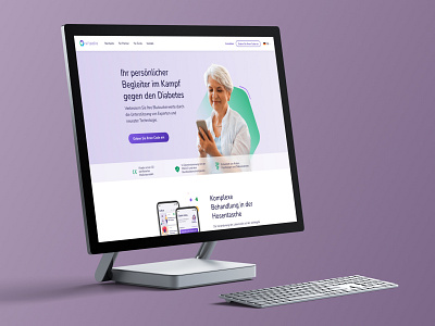Vitadio – New Website is Live! branding design desktop health illustration live purple site surface ui ux vitadio web website
