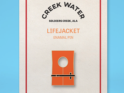 Creek Water Enamel Pin