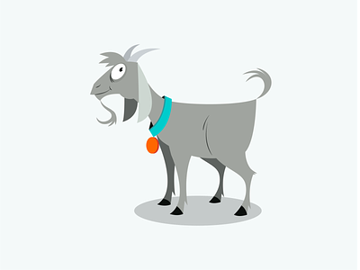 Goat branding cartoon character design goat graphic illustration logo mascot vector
