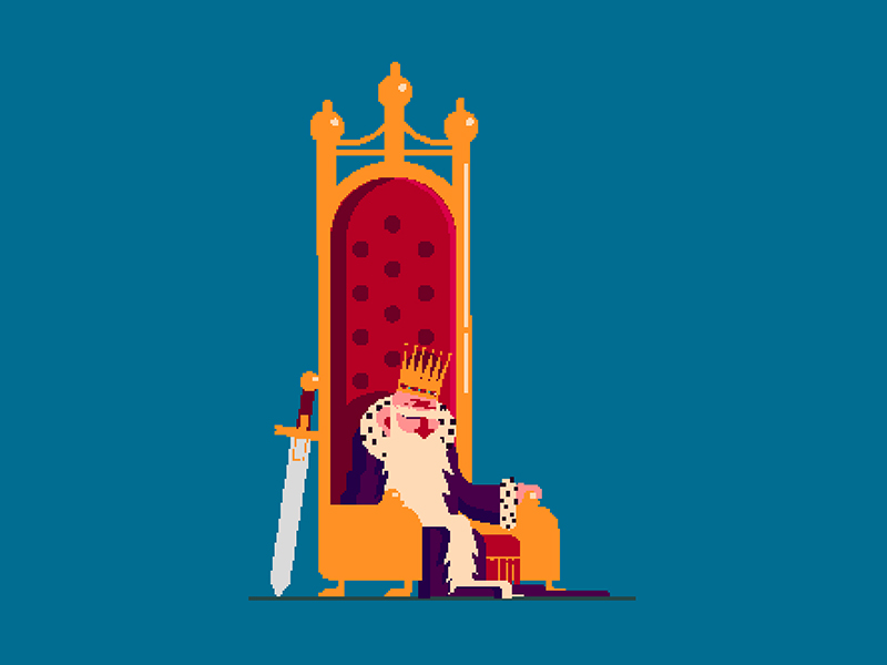 Pixel King by Chris Koelsch on Dribbble