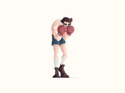 Boxer athlete athletic boxer character design fight fighter photoshop sport