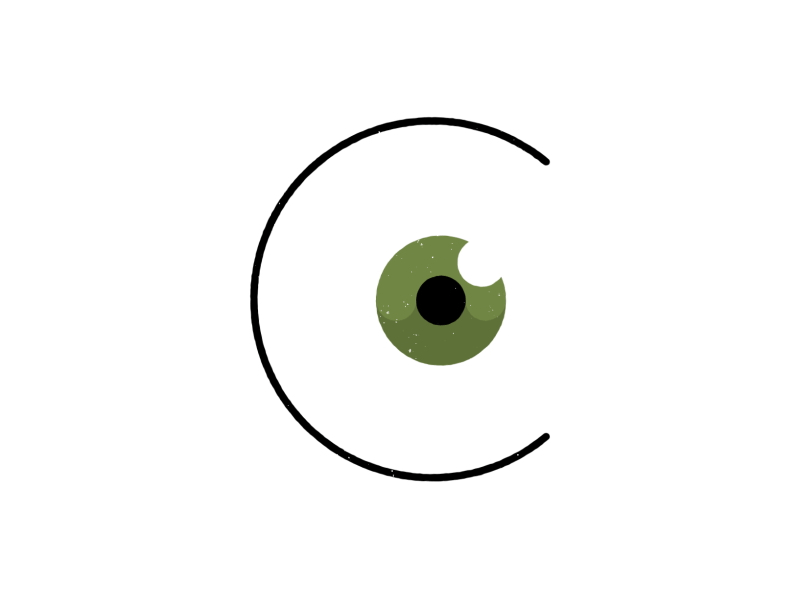 C alphabet animaion animate c design eye graphic letter type typography