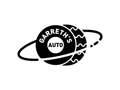Garreth's Auto auto brand design identity identity card illustration logo repair space