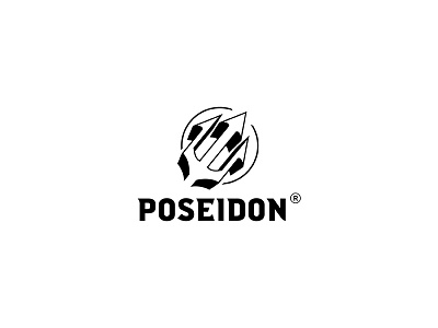 Poseidon Logo branding branding design illustration illustrator inspiration justifox logo design logo inspiration logos photoshop poseidon poseidon logo