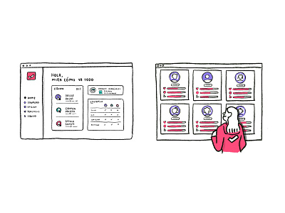 Illustration ❘ Digital Platform illustration monitoring peruvian service