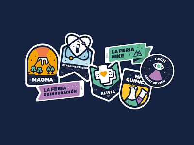 Icons ❘ Badges of team projects badge branding icon peru peruvian ui