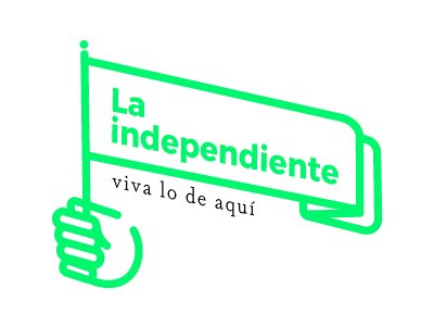 Logo ❘ La Independiente hand independiente local logo market neon