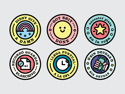 Badges ❘ Small Victories badges.prizes icon icon design illustration illustration design prize smile