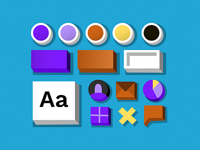 Styleguide blue colors design icons library styleguide swatches system typography ui