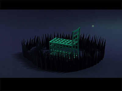 Situation animation cage glow worm grass night paper paperart sombre stopmotion
