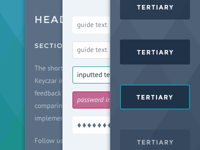 Mitro Interface Style Guide branding button clean flat gray icon interaction interface profile states style ui