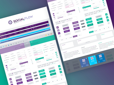 SocialFlow Design System / UI Kit Components