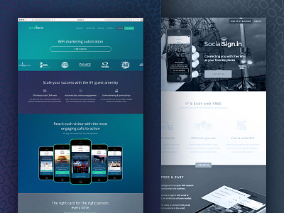 SocialSign.in Marketing Website Redesign 2014 & 2015