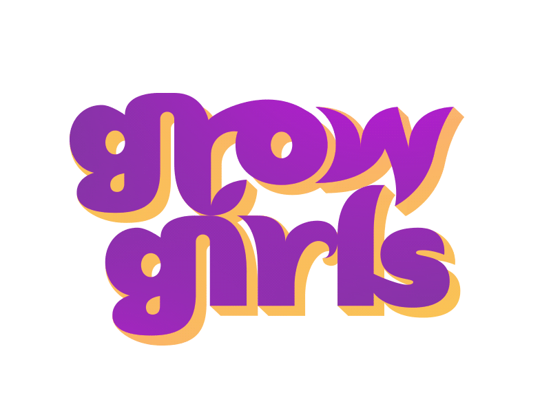 Grow Girls / Grow Boys / Grow Kids Logo branding kids logo logotype system typography