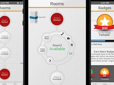 New Style Listview app badge booking floor ios list listview ui ux