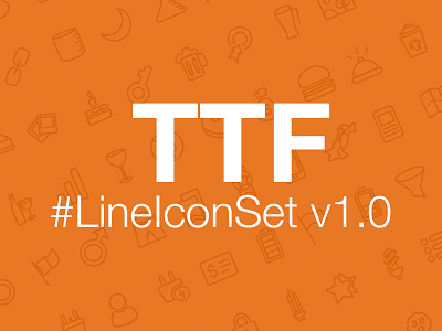 LineIconSet v1.0 Font File fonts icon illustration line truetype type typography vector