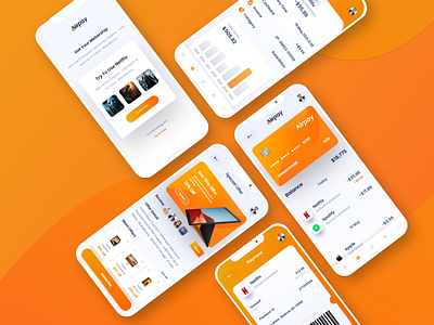 AirPay Mobile App - UI UX Design adobe xd application design design figma graphic design icons illustration ios mobile app mobile app design payment subscription ui ux wireframe