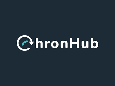 ChronHub - Logo chronhub clock logo saas time