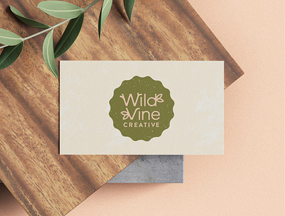 Wild Vine Business Card brand redesign branding business card food brands freelance designer freelance illustrator nature brands nature design organic logo personal brand personal project