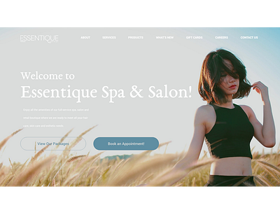 Spa and Salon website redesign design sketch app web design webdesign website concept website redesign