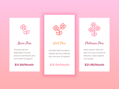 030 Prices 030 dailyui prices pricing tables sketch app typography ui uidesign web design webdesign