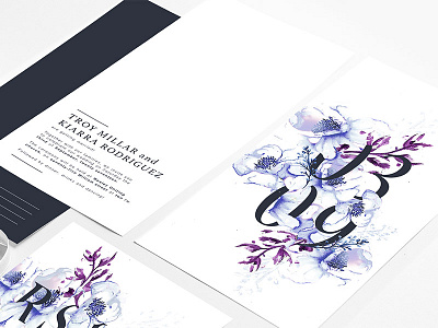 Wedding Stationery design floral graphic illustration invitation minimal package print stationery typography watercolour wedding