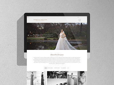 Theressa Designs | Website branding bridal design digital fashion graphic perth website wedding