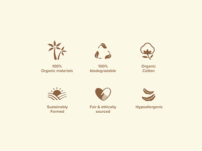 Organic Icon Set branding design icon illustraion illustration vector