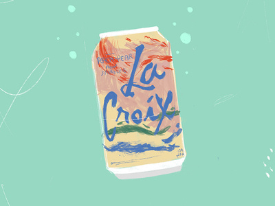 Lacroix <3 digital drawing illustration lacroix procreate soda soda can water